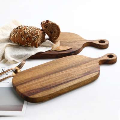 Wholesale Best Selling Products Custom Wood Cutting Board Steak Piazza Serving Plate With Handle